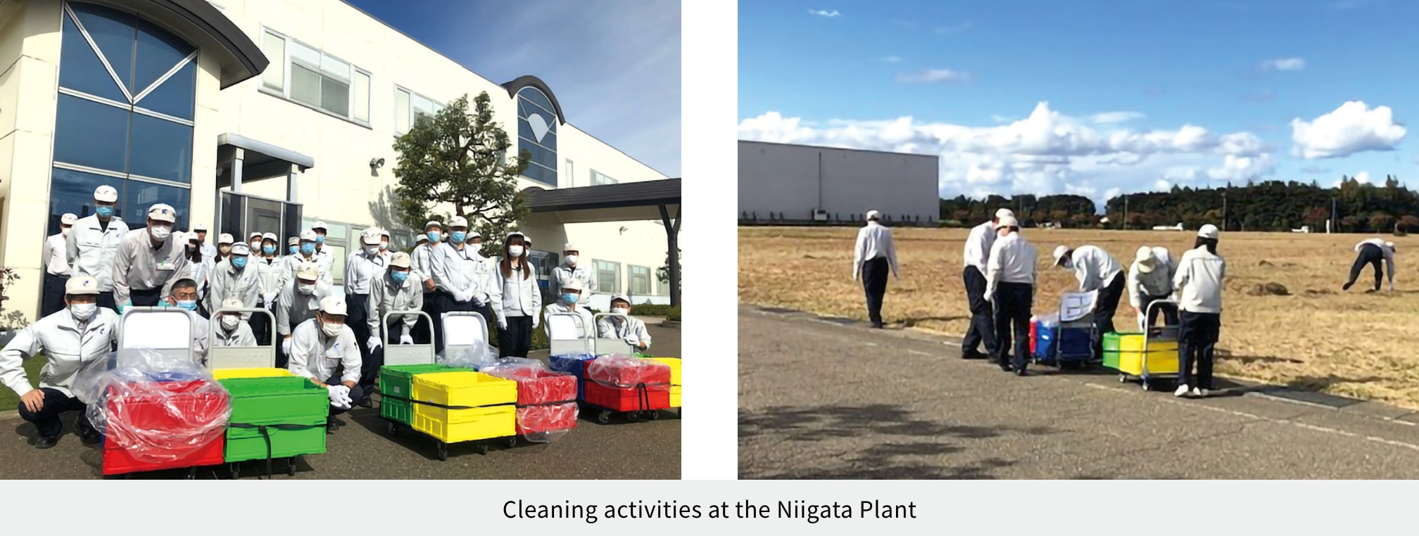 Cleaning activities at the Niigata Plant