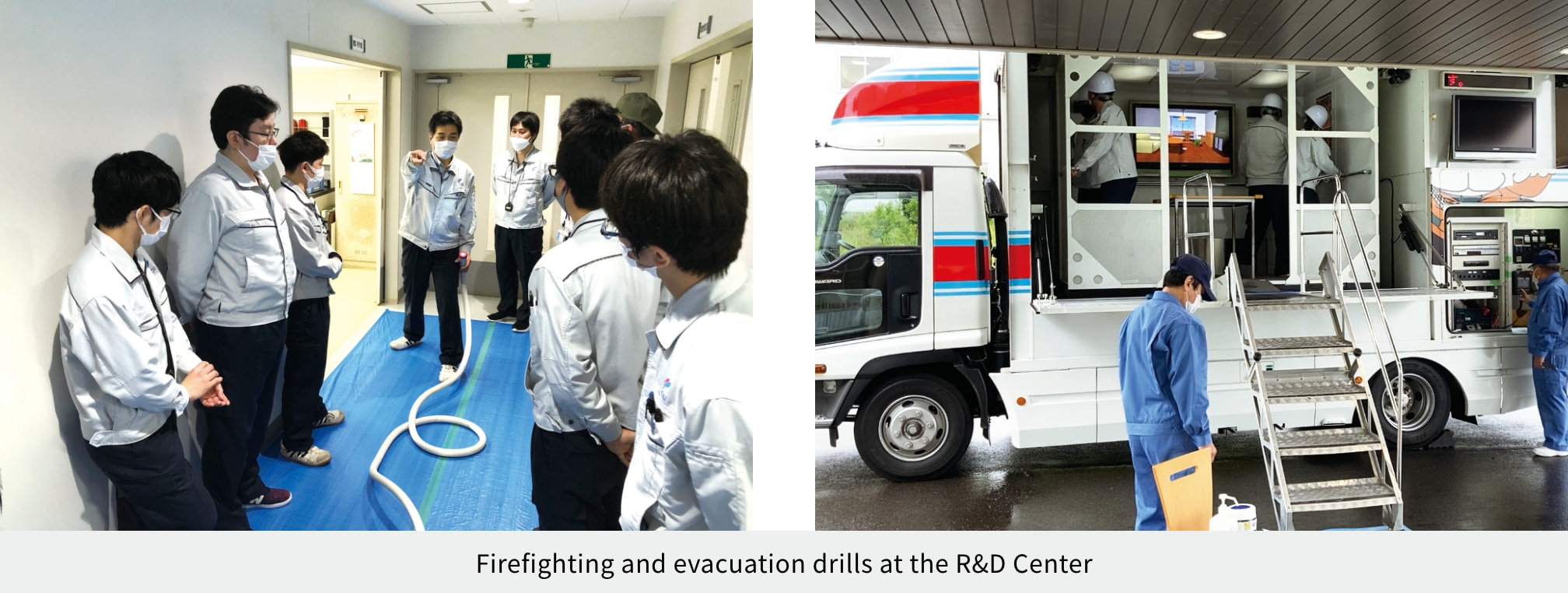 Firefighting and evacuation drills at the R&D Center